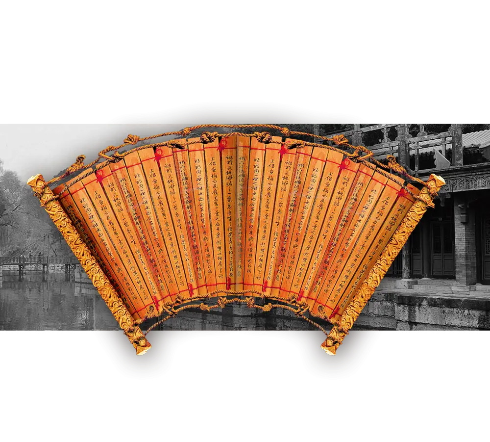 Ancient Scrolls with Historical Text