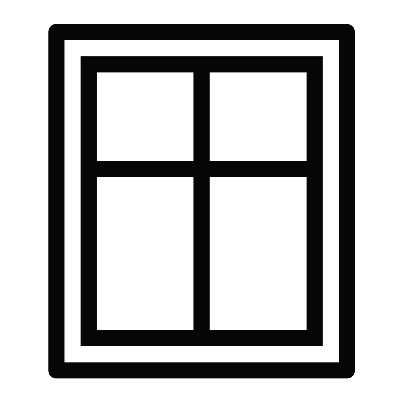 Window Icon with Minimalist Design
