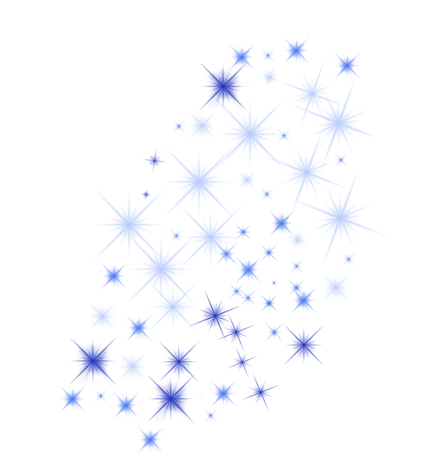 Blue Sparkles Illustration for Festive and Decorative Use