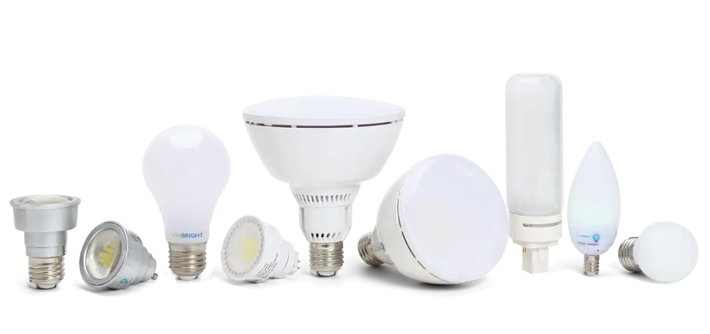 Set of LED Light Bulbs in Modern Design