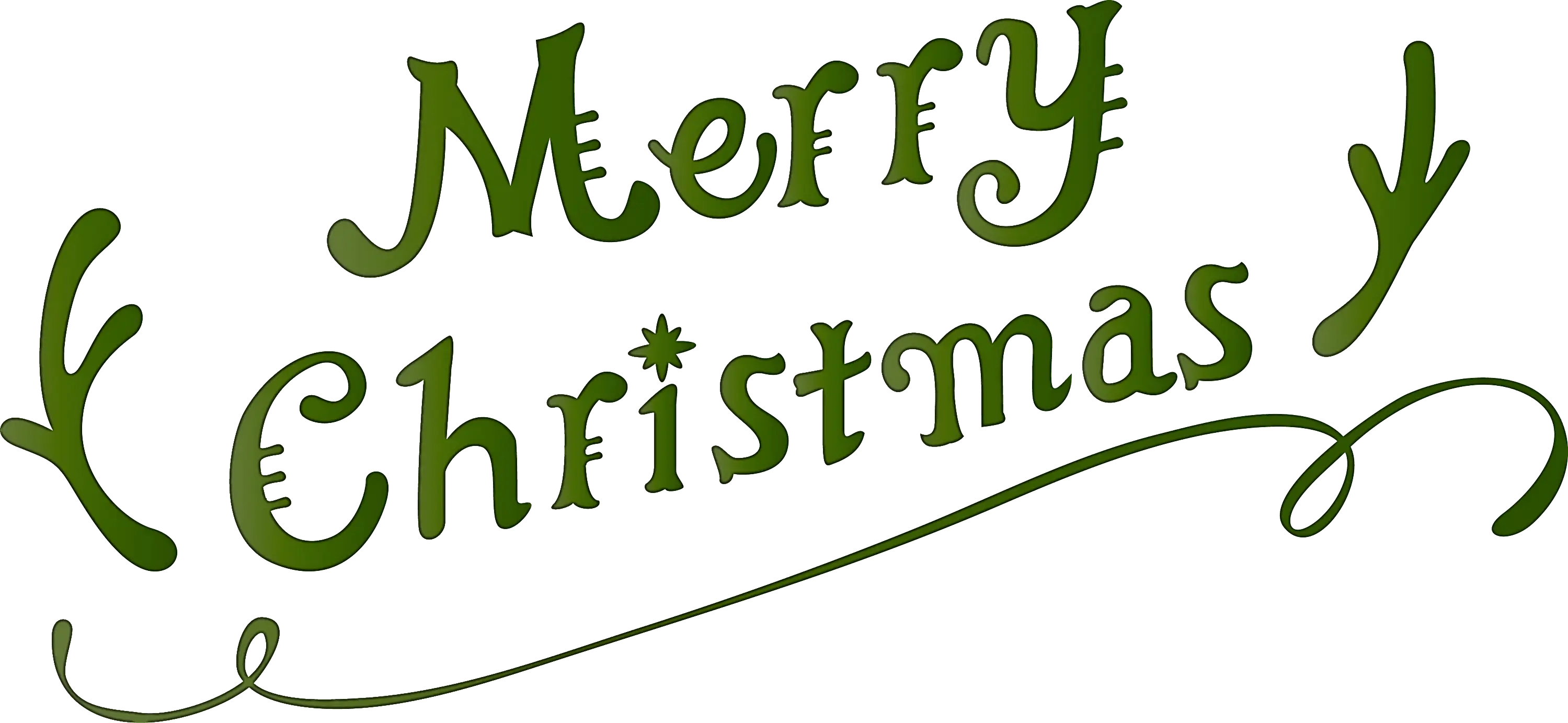 Merry Christmas Typography Design