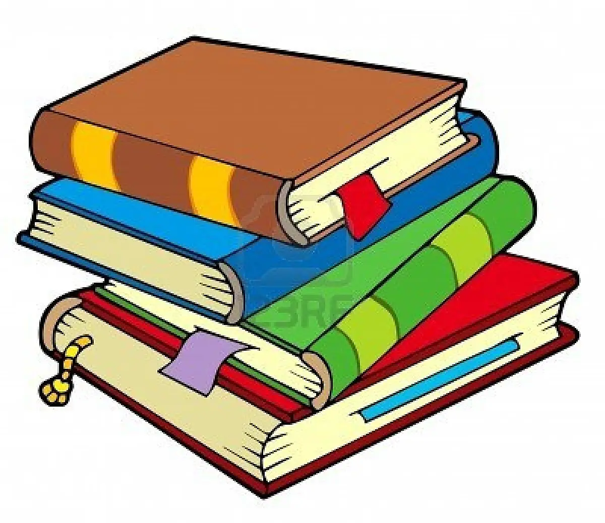 Stack of Colorful Books