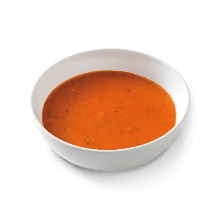 White Bowl Filled with Tomato Soup