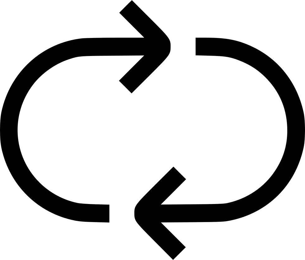 Black Circular Arrow Symbol