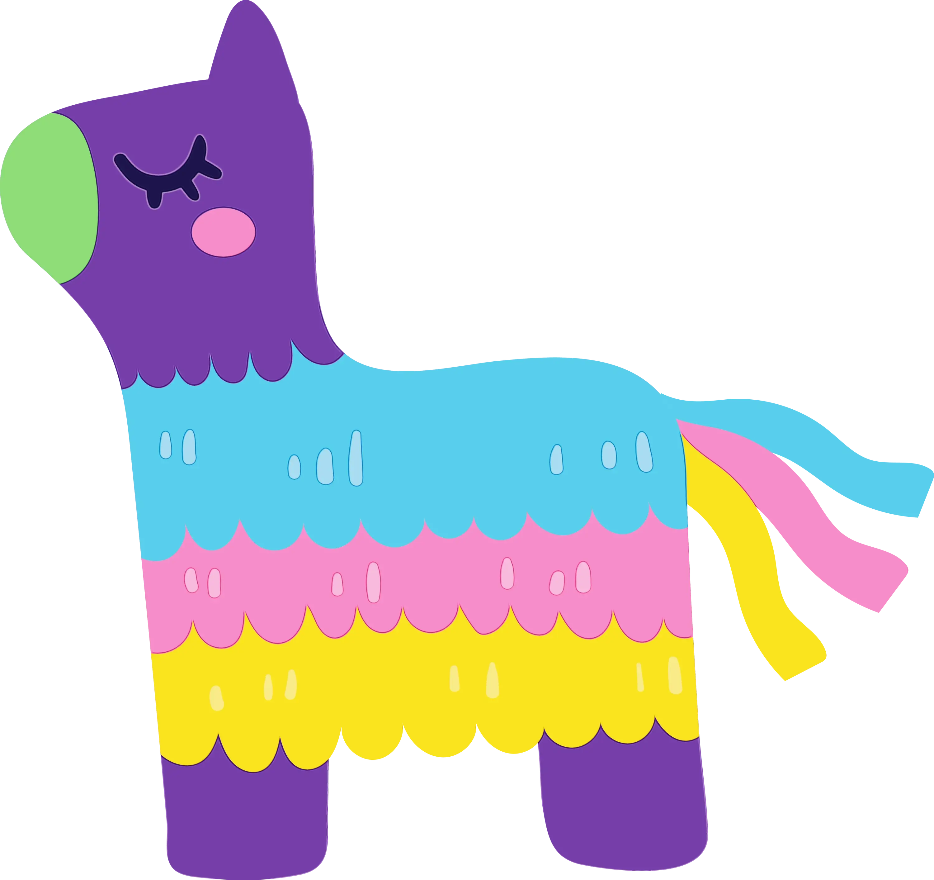 Colorful Pinata Illustration