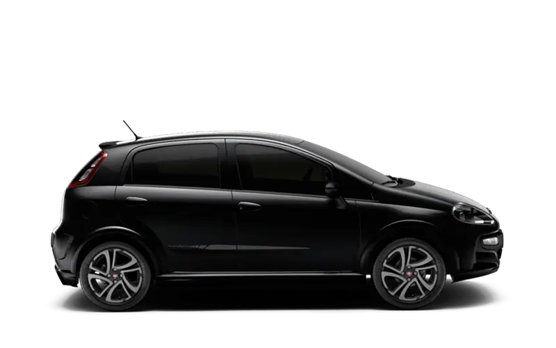 Black Compact Car Illustration