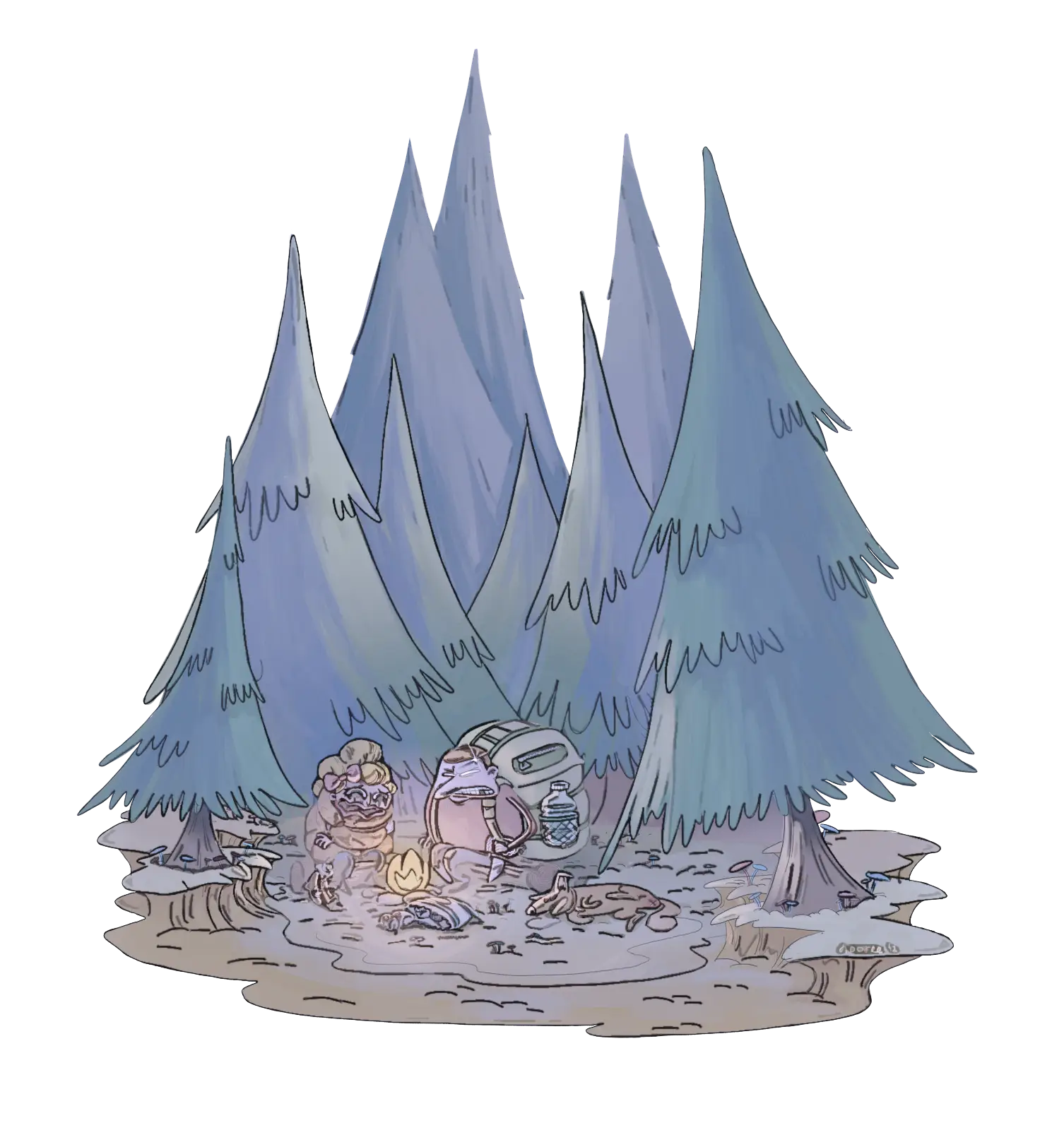 Camping in the Forest