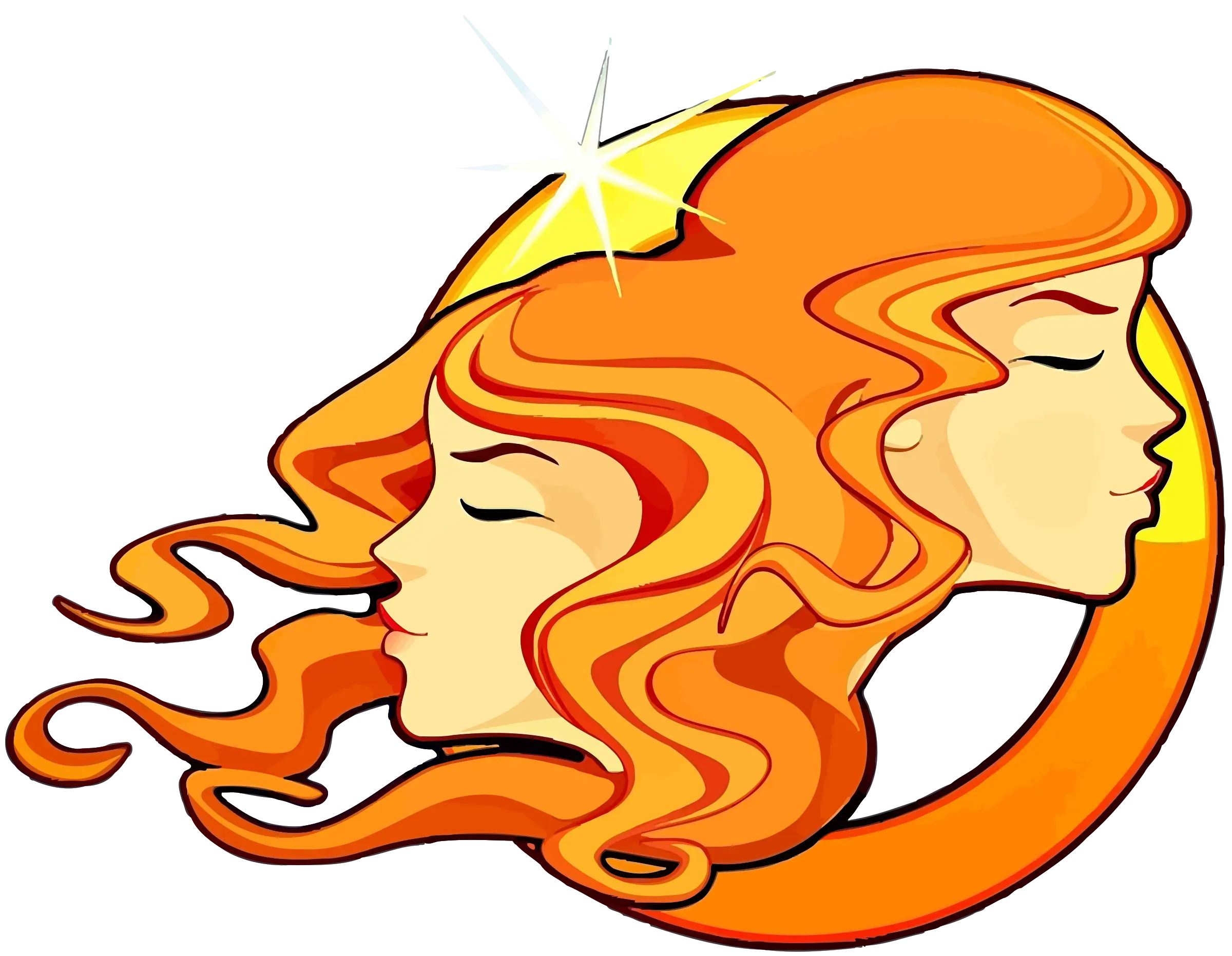 Gemini Zodiac Faces
