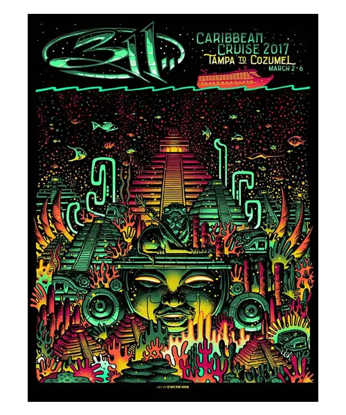 Caribbean Cruise Concert Poster 2017