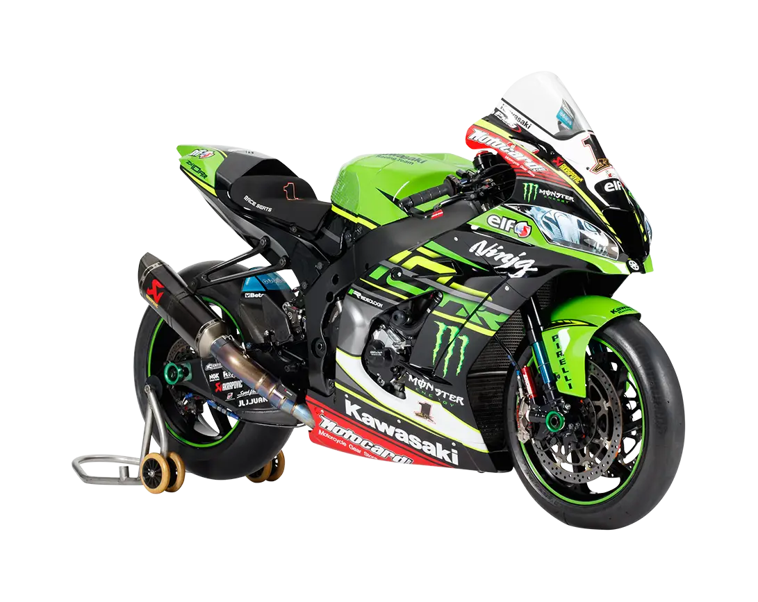 Green Motorcycle Racing Bike