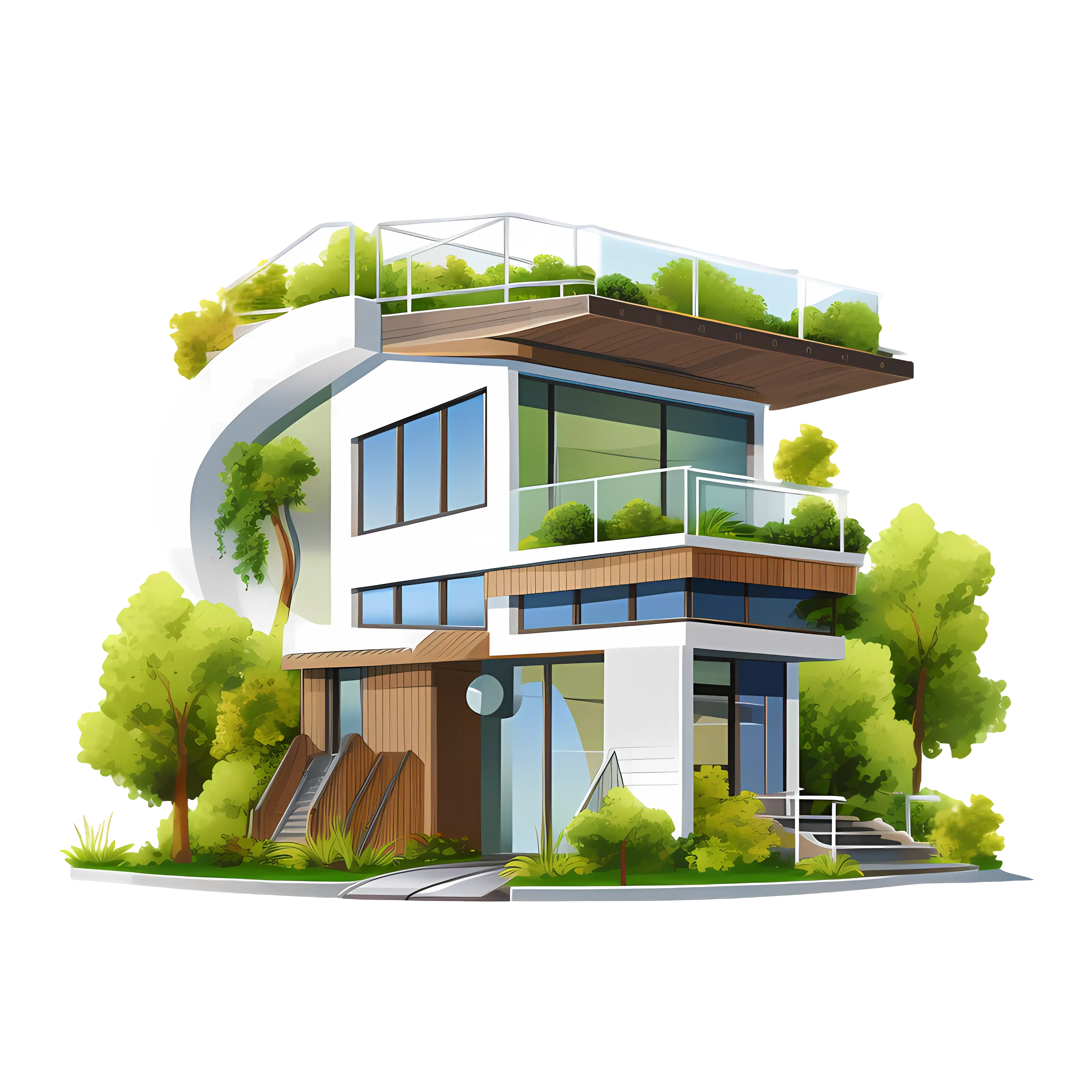Modern Eco-Friendly House with Green Features