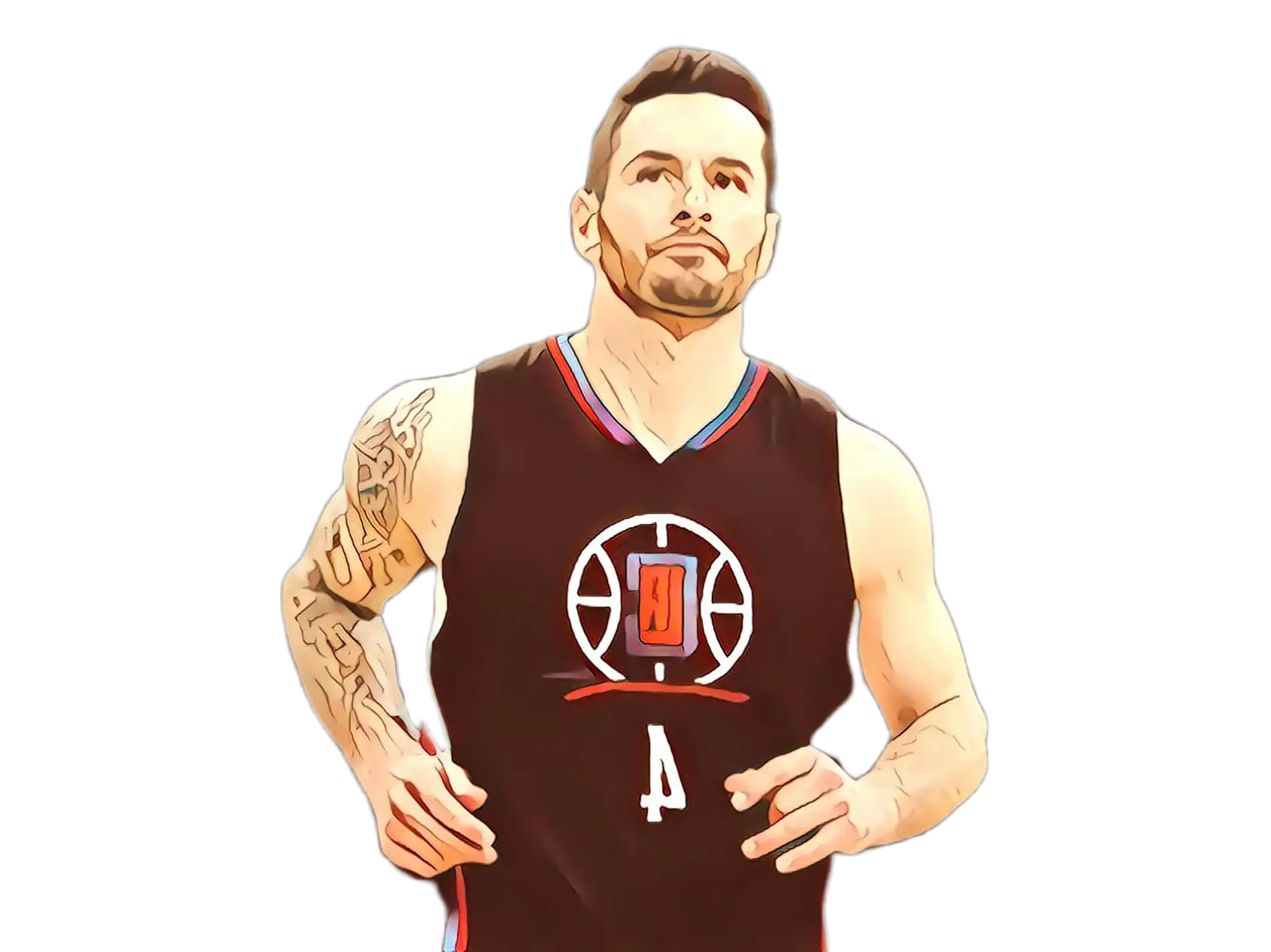 Basketball Player in Sports Jersey Illustration