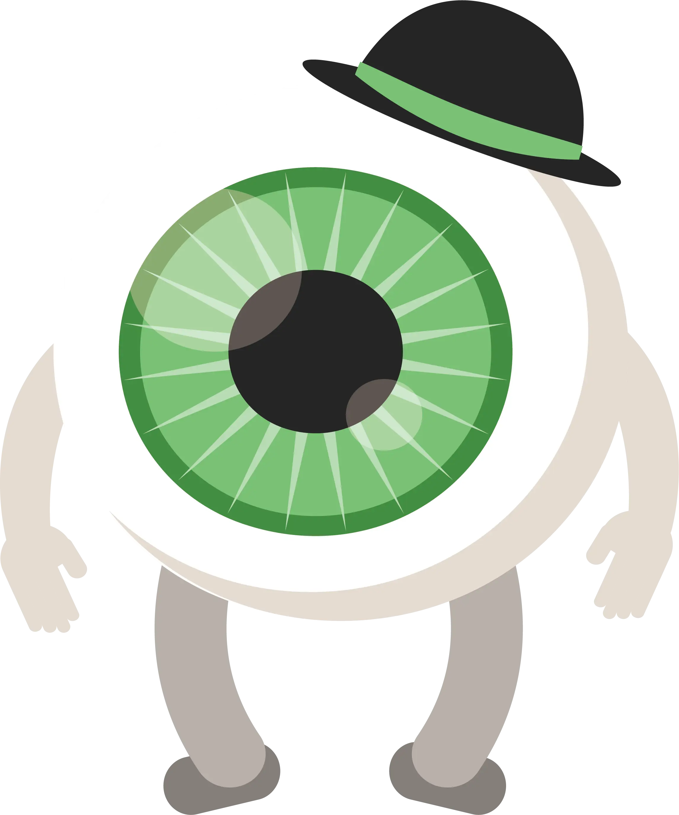 Eyeball Character with Hat