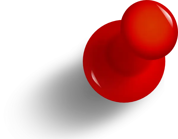 Red Push Pin Illustration