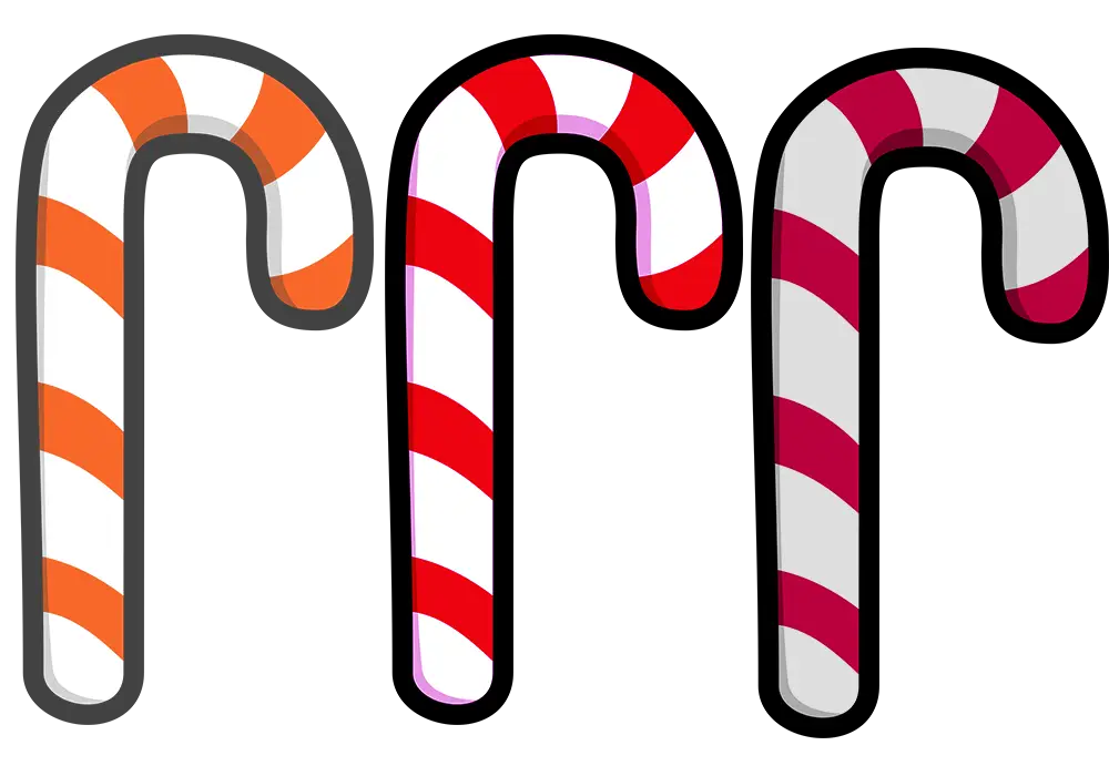 Colorful Candy Canes