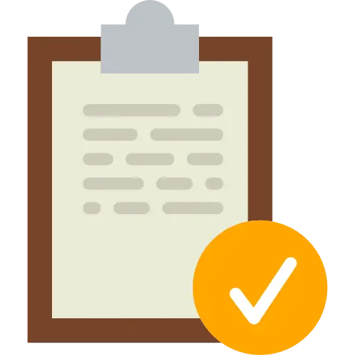 Clipboard with Checkmark Icon for Tasks