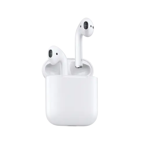 Compact White Wireless Earbuds with Case