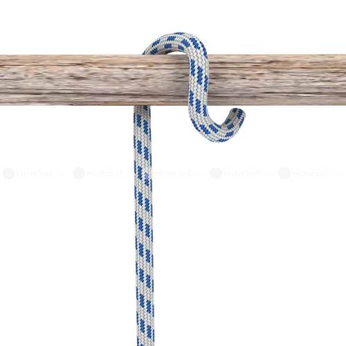 Rope Tied Over a Wooden Beam