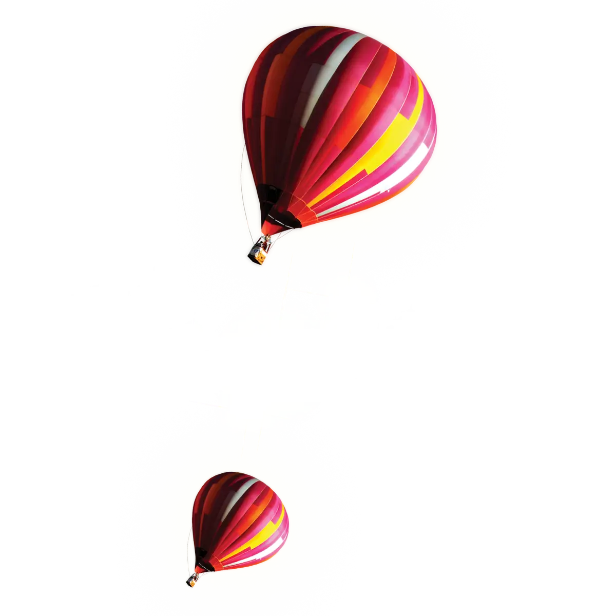 Colorful Hot Air Balloons Floating in the Sky