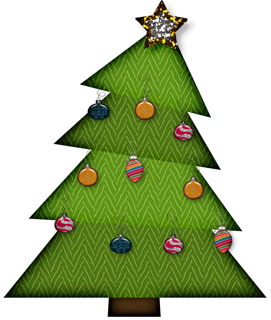 Decorated Christmas Tree with Ornaments