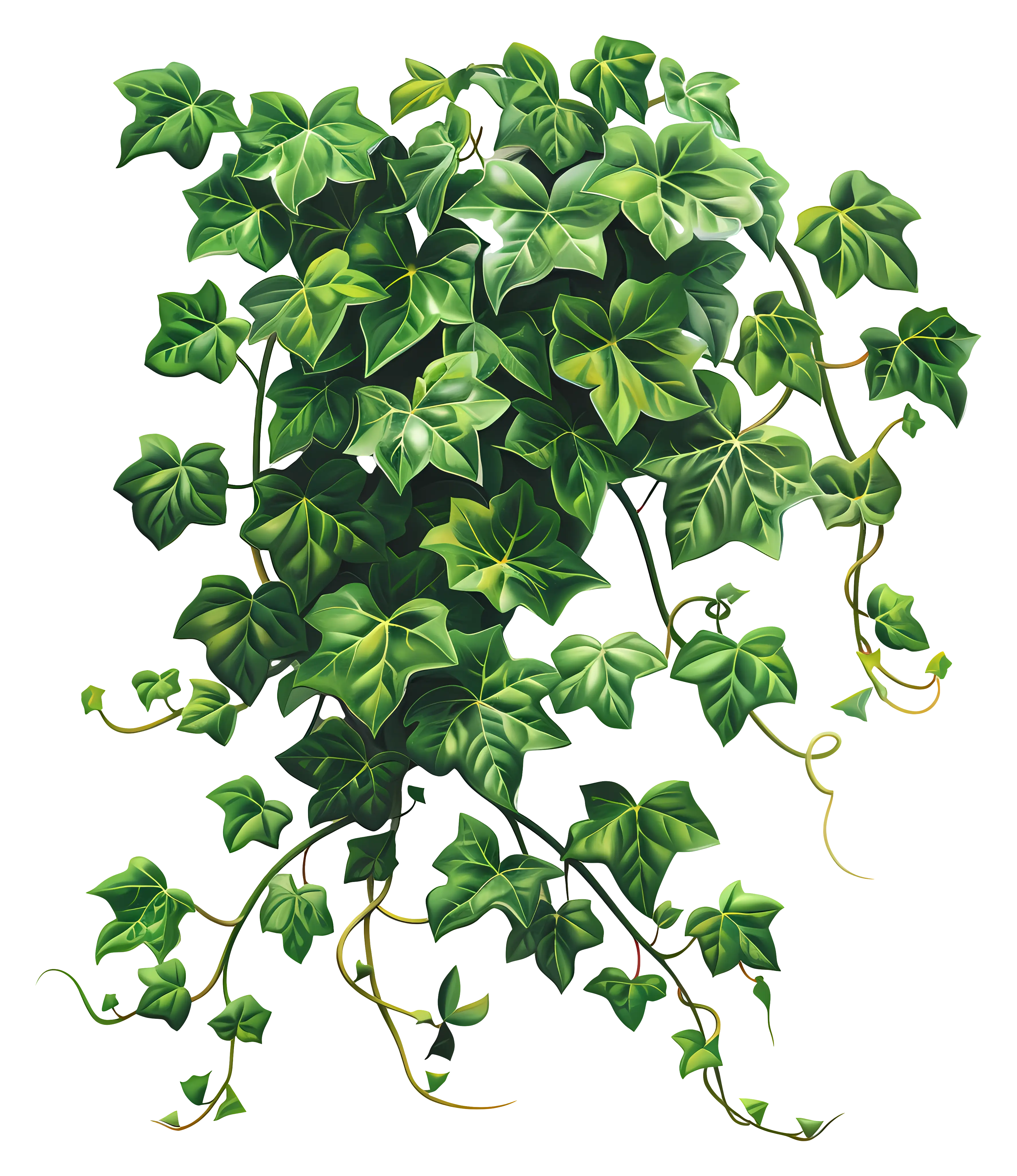 Lush Ivy Plant With Trailing Vines