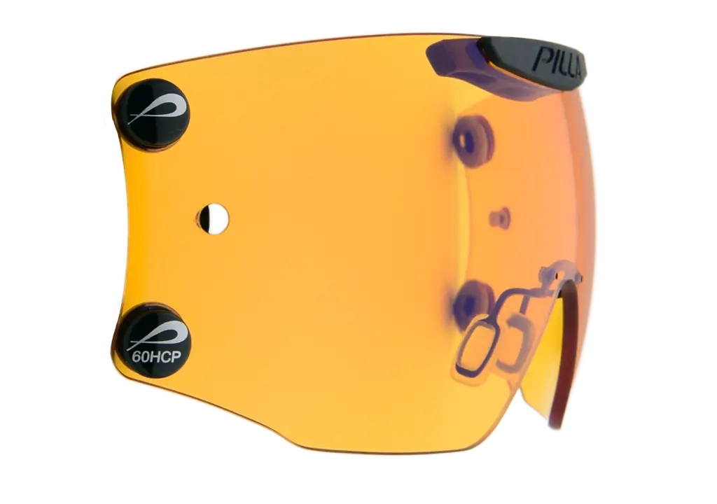 Yellow Helmet Visor for Protection