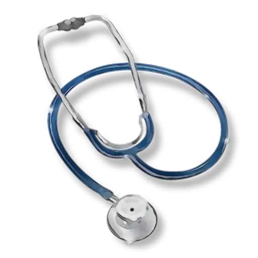 Blue Stethoscope for Healthcare Applications