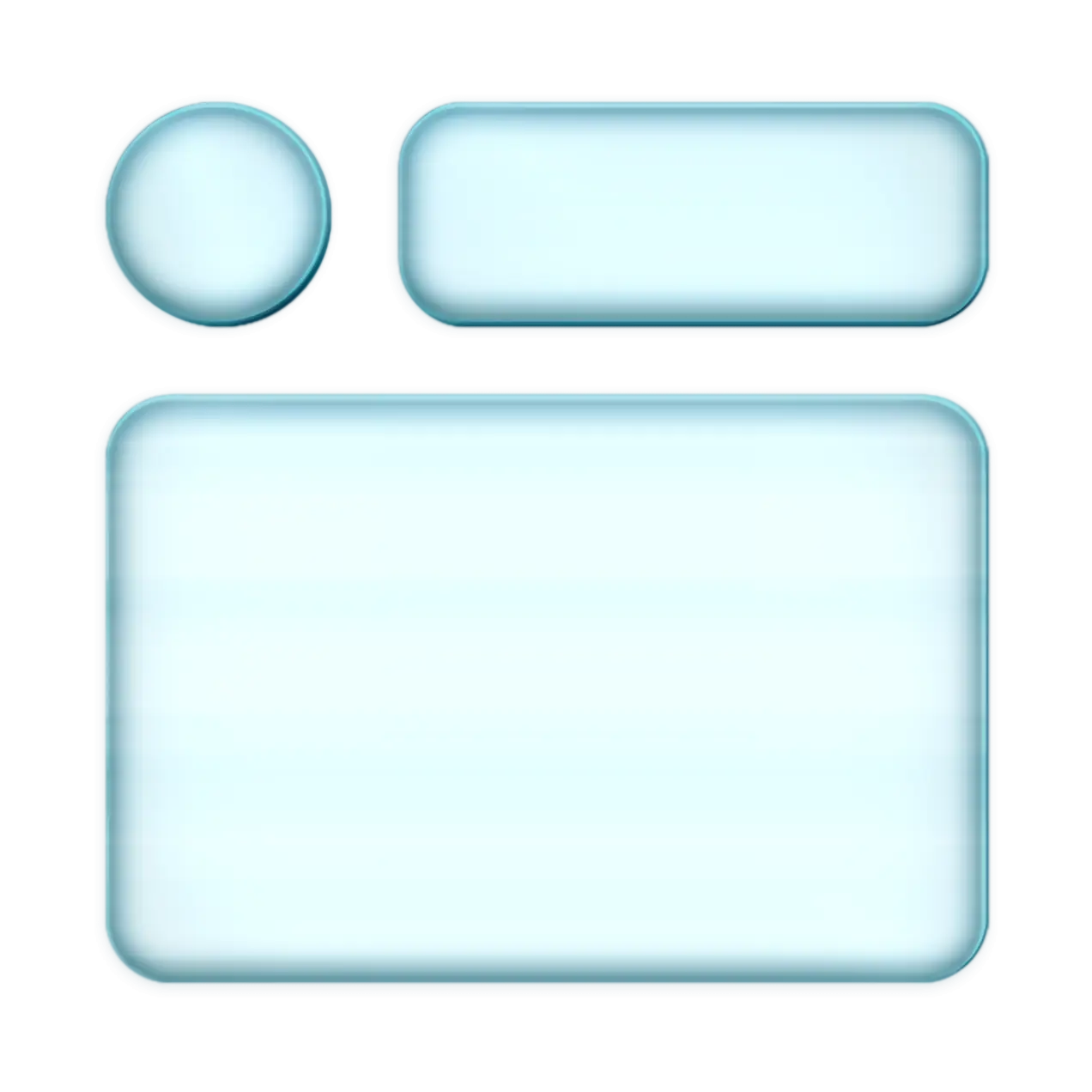 Blue Button Elements with Beveled Style