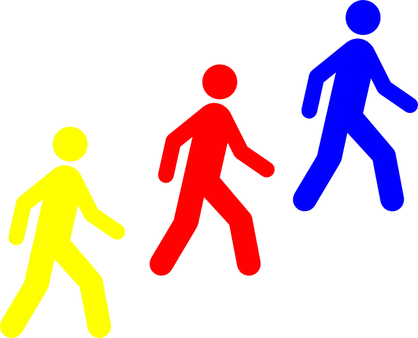 Walking Figures Icon
