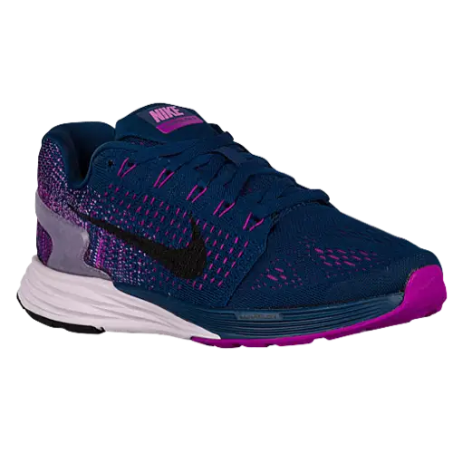Dark Blue and Pink Nike Shoe