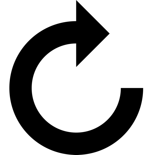 Black Circular Arrow in Loop