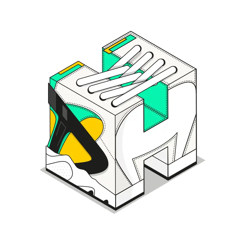 Geometric H Letter