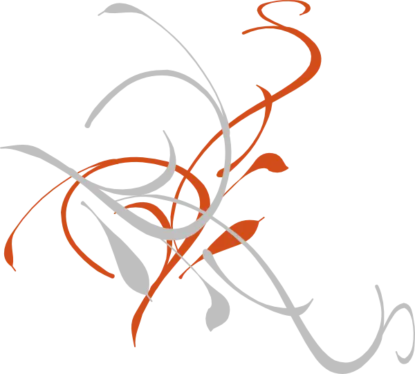Abstract Floral Swirl Design