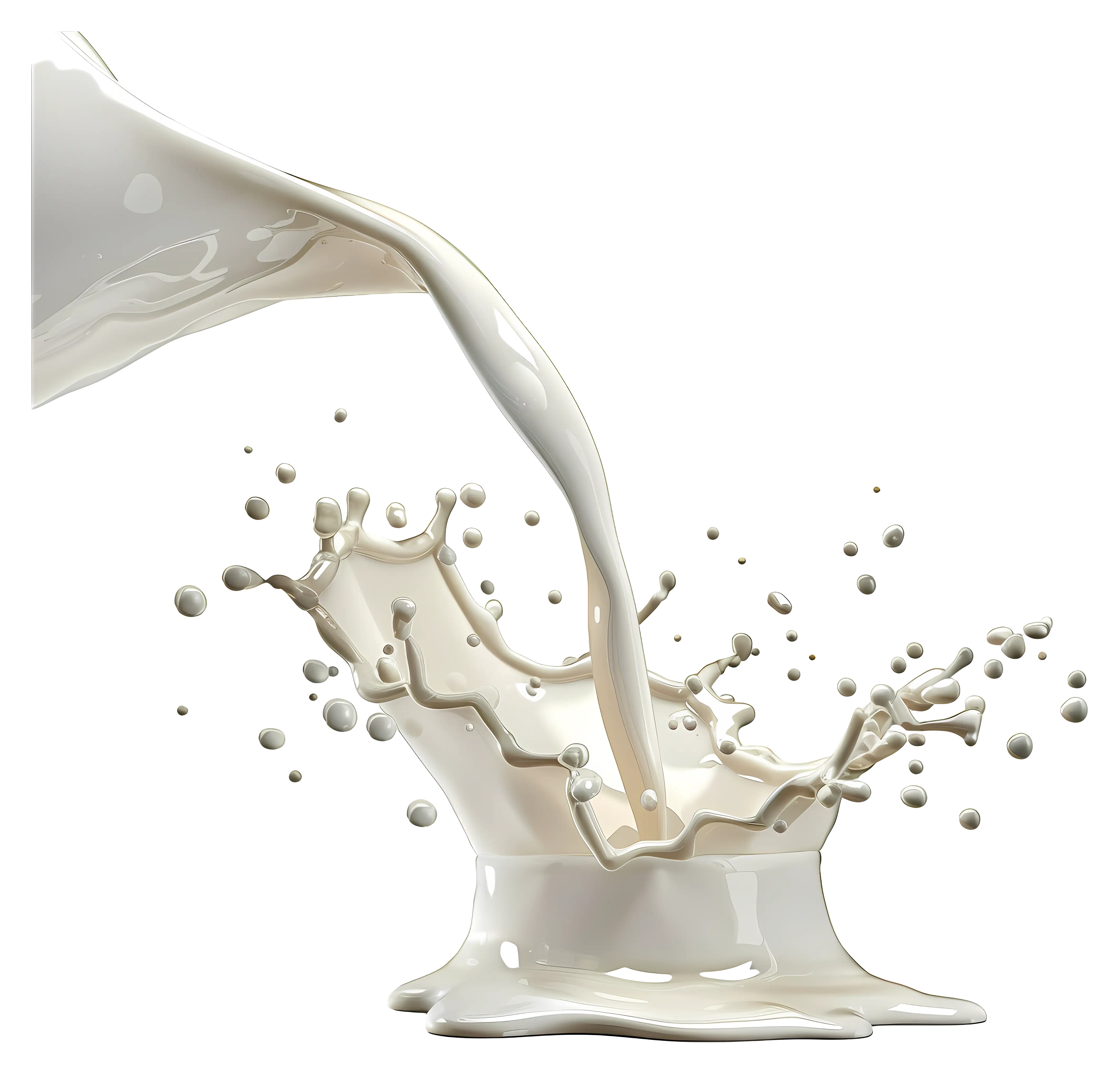 Milk Splash Pouring from Jug Illustration