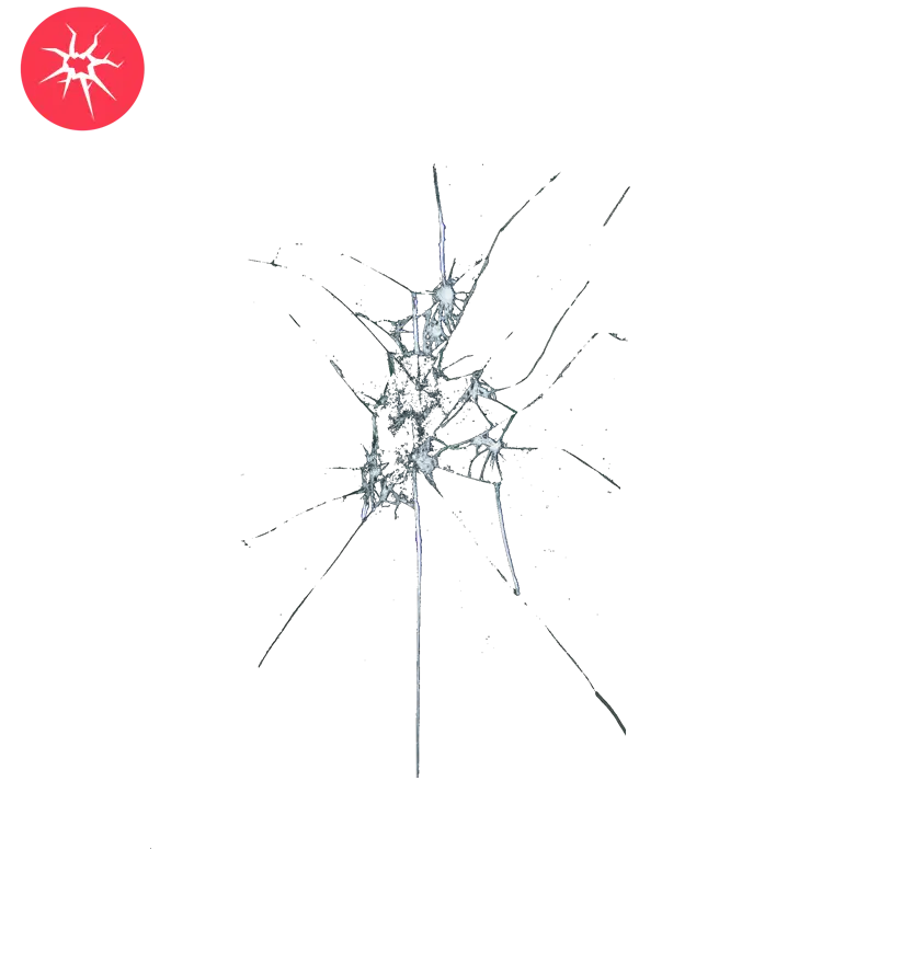 Shattered Glass Effect Illustration