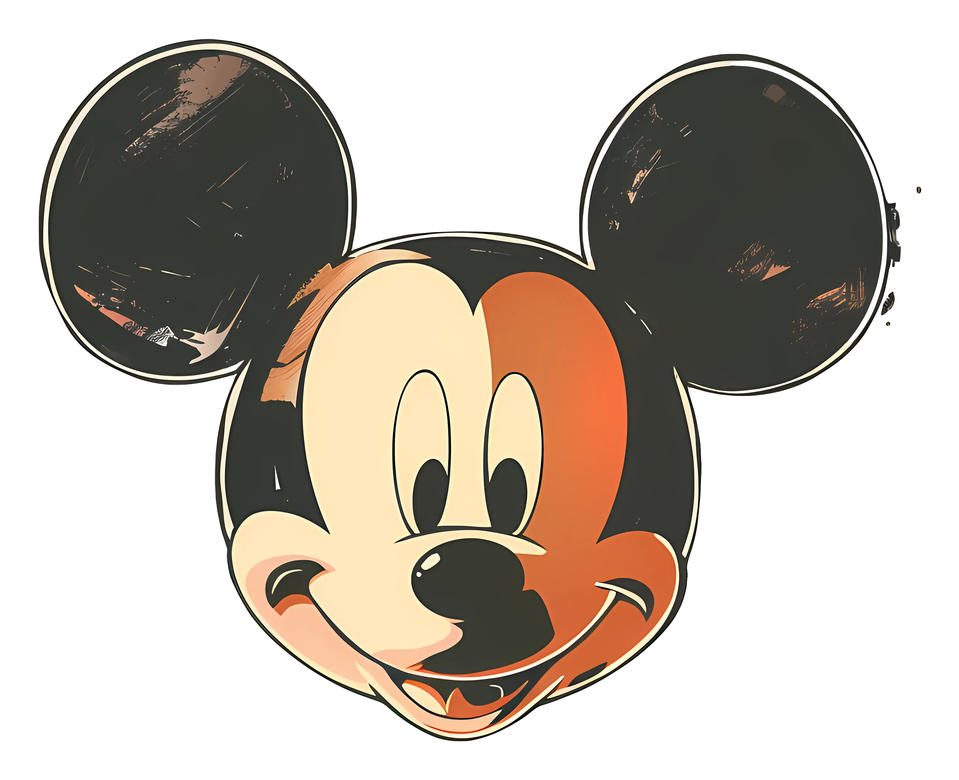 Mouse Cartoon Character with Big Ears
