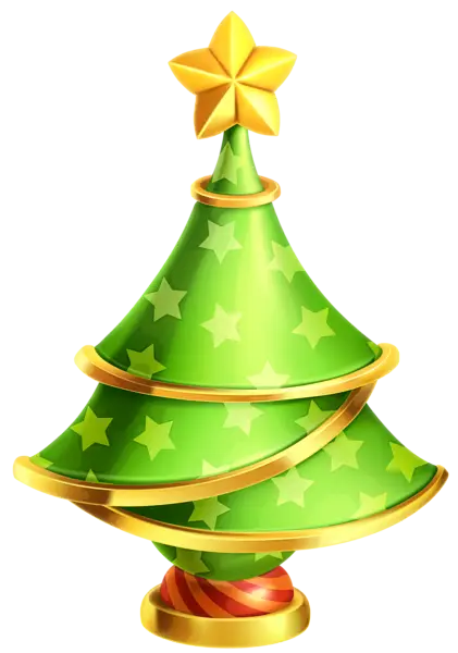 Decorative Christmas Tree with Star Ornament