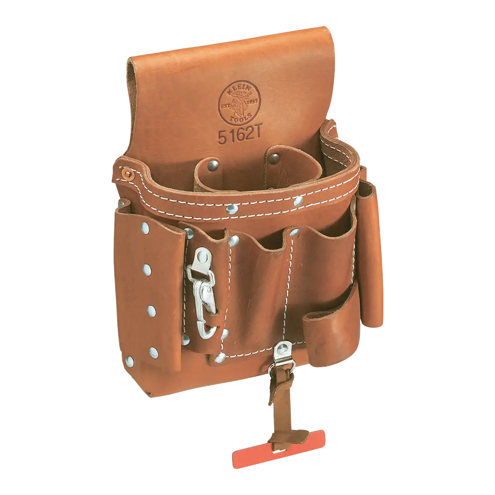 Leather Tool Belt with Multiple Pockets