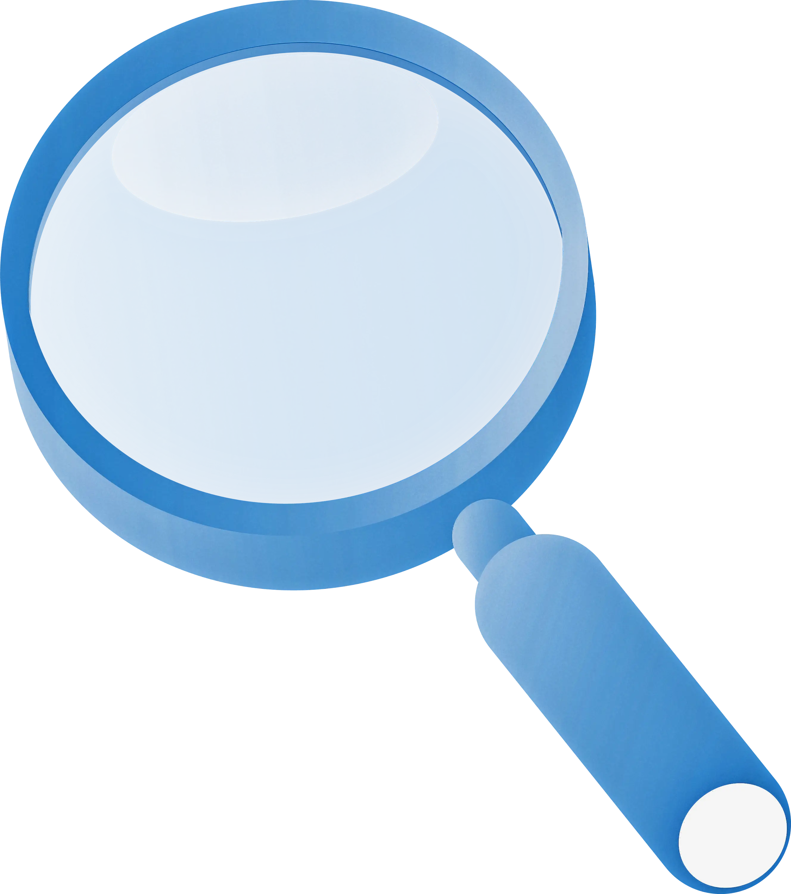 Blue Magnifying Glass with Handle