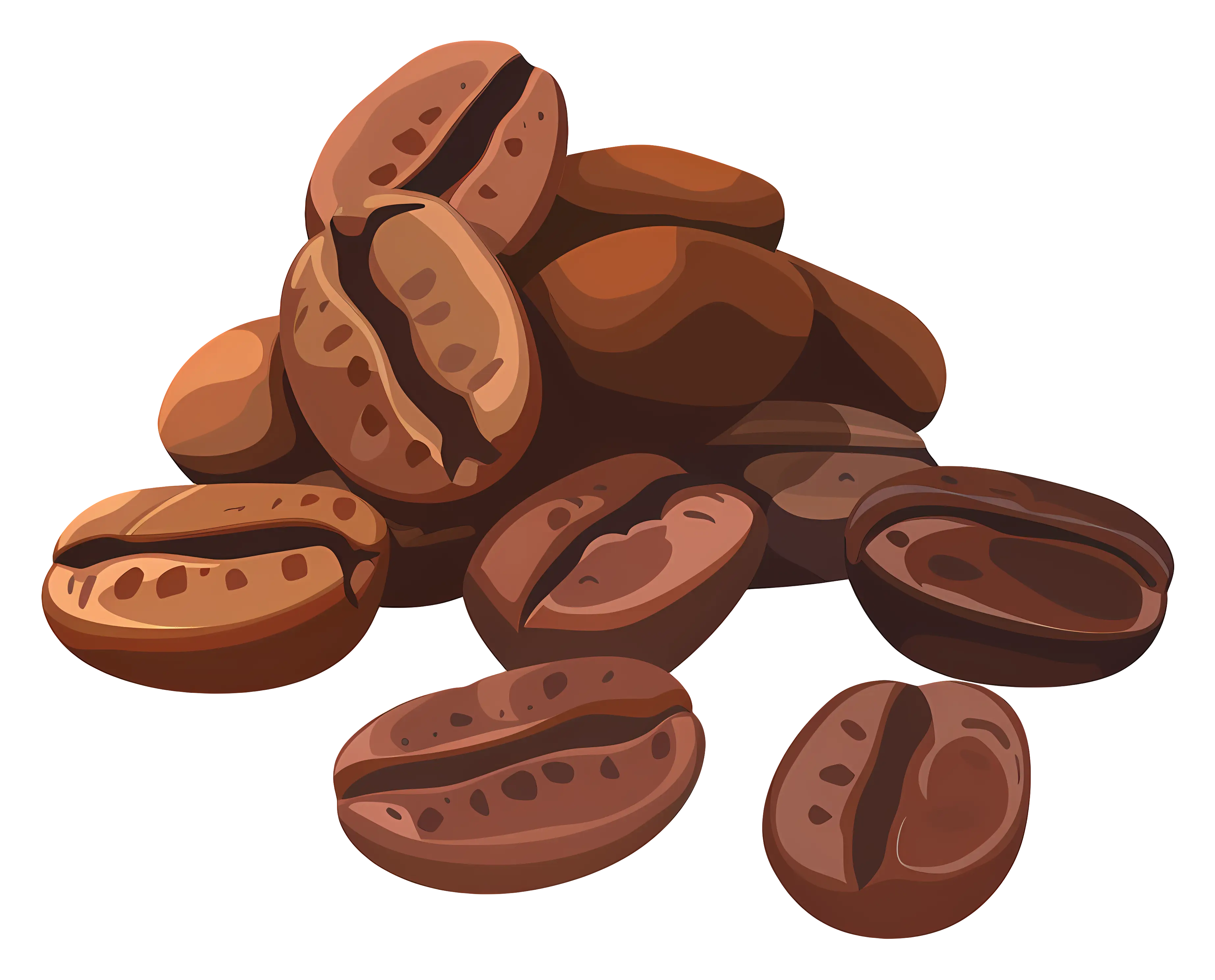 Brown Roasted Coffee Beans