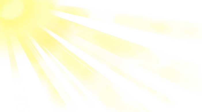 Illustration of Sunlight Rays with Bright Yellow Glow