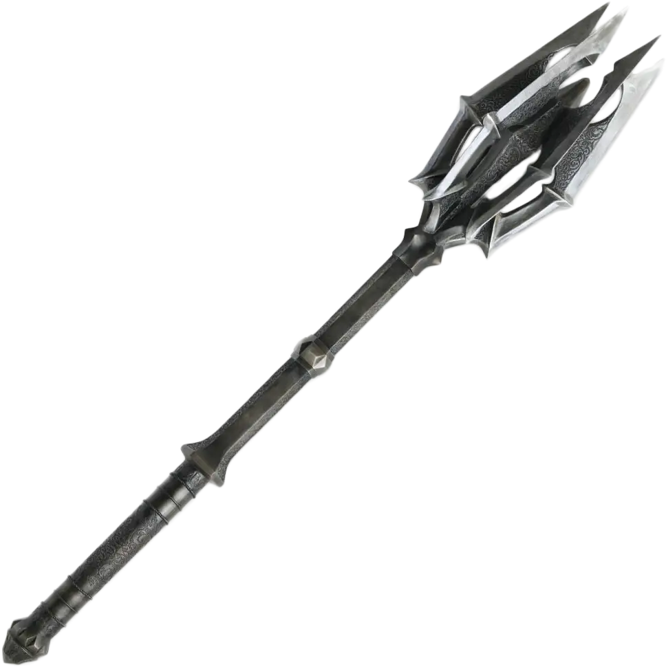 Medieval Mace Weapon with Spiked Design