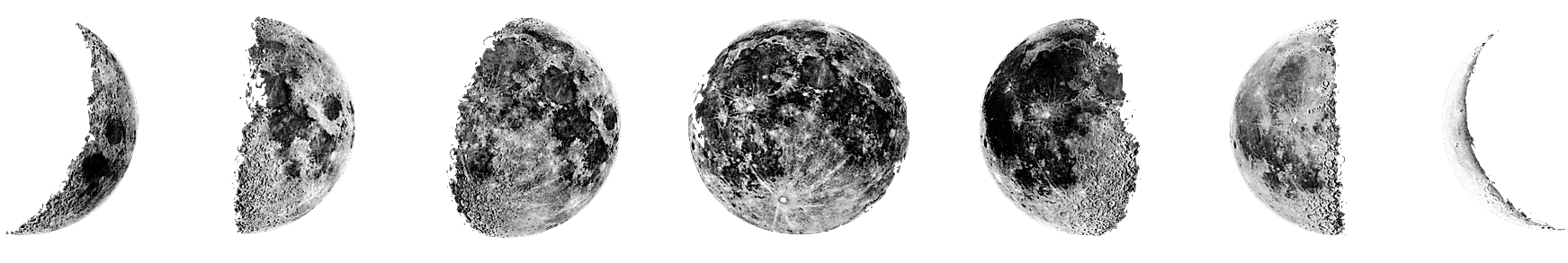 Illustration of Phases of the Moon