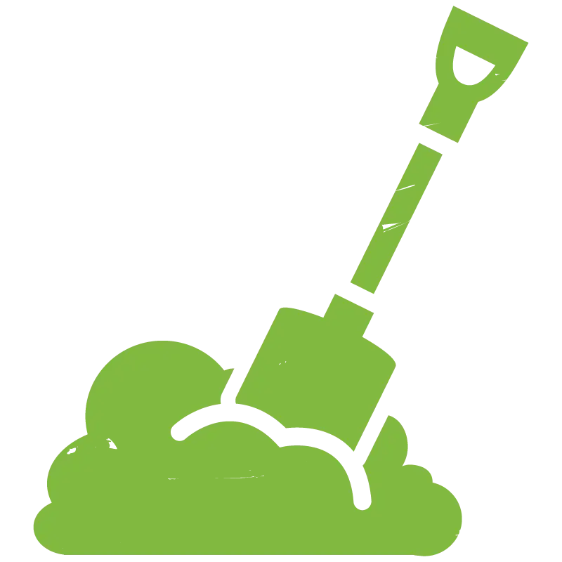 Green Shovel for Gardening