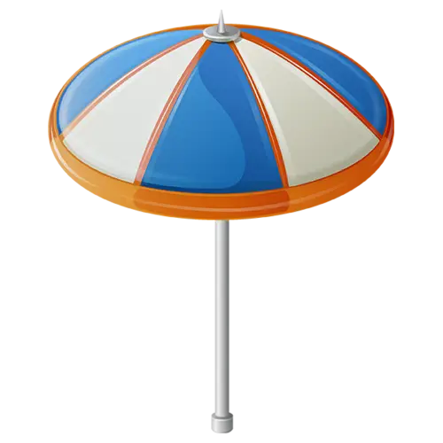 Beach Umbrella Illustration