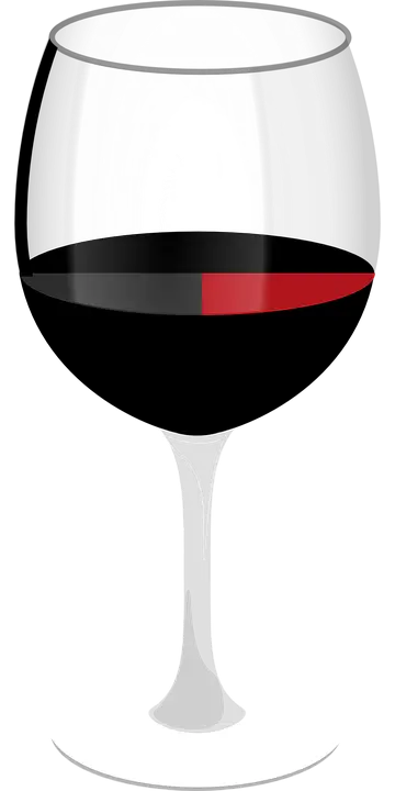 Glass of Red Wine Illustration