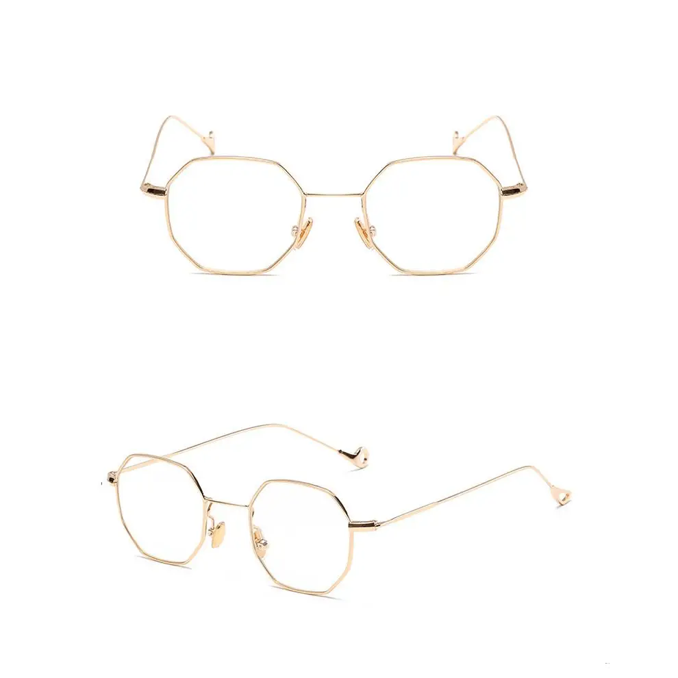 Gold Glasses with Unique Frames