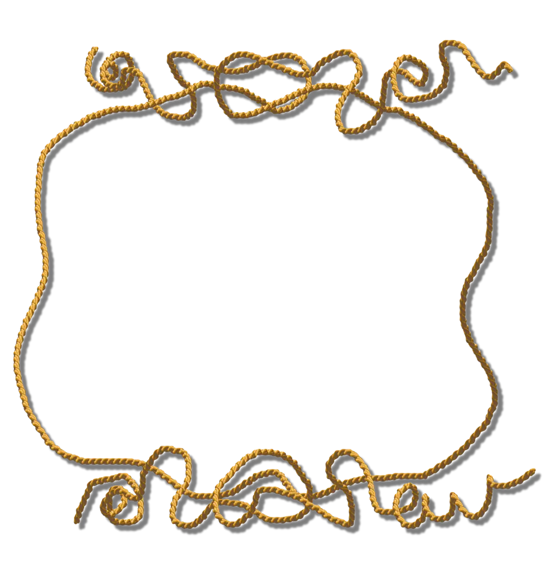 Rope Frame with Decorative Knots