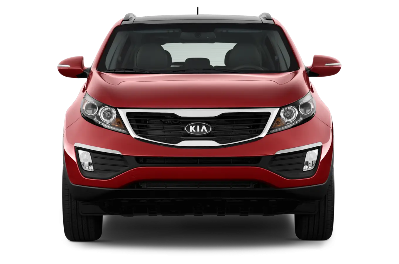 Red Kia SUV Front Design