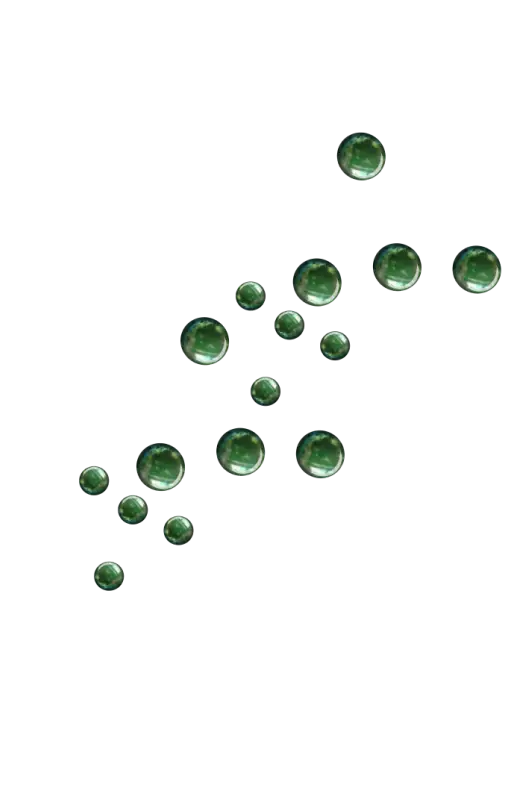 Green Floating Bubbles
